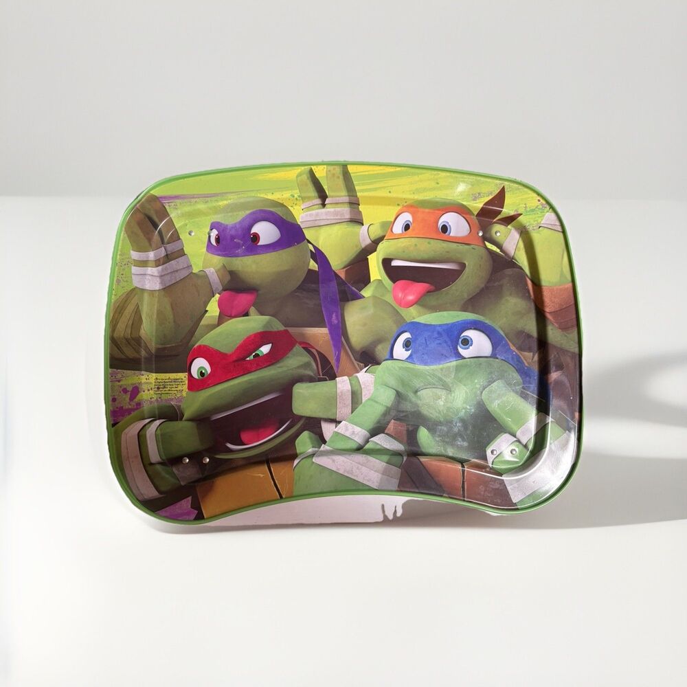Teenage Mutant Ninja Turtle TV Dinner Folding Metal Tray!  Rare 2014